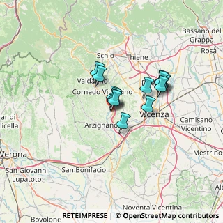 Mappa Via del Lavoro, 36070 Trissino VI, Italia (9.01143)