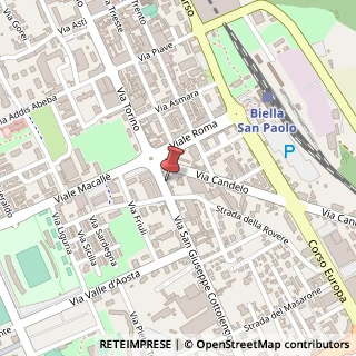 Mappa Via San Giuseppe Cottolengo, 5, 13900 Biella, Biella (Piemonte)
