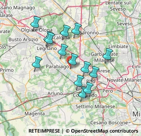 Mappa Via Amilcare Ponchielli, 20014 Nerviano MI, Italia (6.15643)