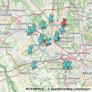 Mappa Via Amilcare Ponchielli, 20014 Nerviano MI, Italia (6.42188)