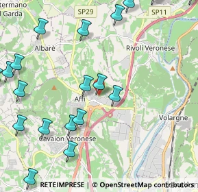 Mappa Via Comboni, 37010 Affi VR, Italia (2.85421)