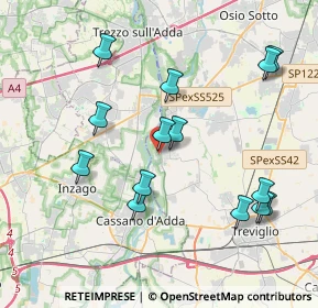 Mappa Via Papa Giovanni Paolo II, 24045 Fara Gera d'Adda BG, Italia (4.07857)