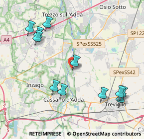 Mappa Via Papa Giovanni Paolo II, 24045 Fara Gera d'Adda BG, Italia (4.62091)