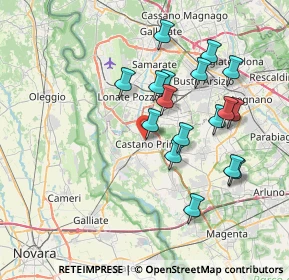 Mappa Via Ariosto, 20022 Castano Primo MI, Italia (6.96412)