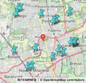 Mappa SP 44, 20037 Paderno Dugnano MI (2.522)