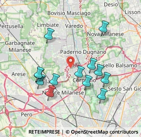 Mappa SP 44, 20037 Paderno Dugnano MI (3.63923)