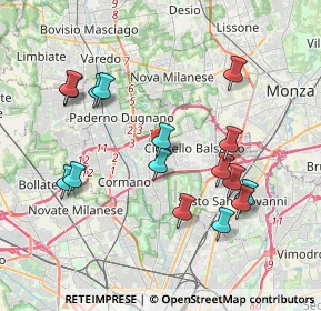 Mappa Viale Luigi Buffoli, 20095 Cusano Milanino MI, Italia (3.92188)