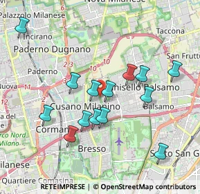 Mappa Viale Luigi Buffoli, 20095 Cusano Milanino MI, Italia (1.81071)