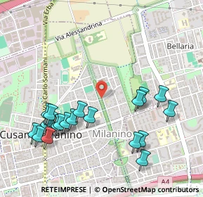 Mappa Viale Luigi Buffoli, 20095 Cusano Milanino MI, Italia (0.5705)