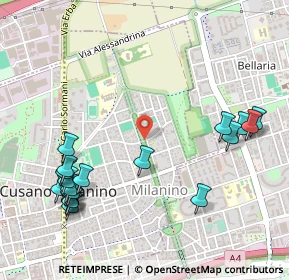 Mappa Viale Luigi Buffoli, 20095 Cusano Milanino MI, Italia (0.637)