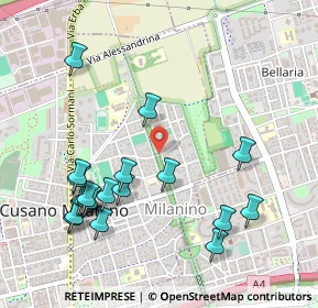 Mappa Viale Luigi Buffoli, 20095 Cusano Milanino MI, Italia (0.5635)