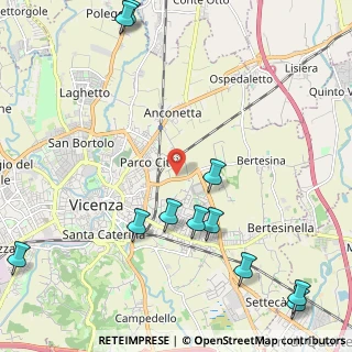 Mappa Strada di Bertesina, 36100 Vicenza VI, Italia (2.88636)