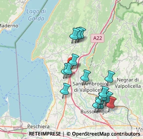 Mappa Via Don Bosco, 37010 Affi VR, Italia (7.24125)