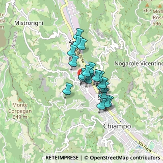 Mappa Via Alessandro Manzoni, 36072 Chiampo VI, Italia (0.5535)