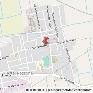 Mappa Piazza Castello, 12/B, 24040 Castel Rozzone, Bergamo (Lombardia)