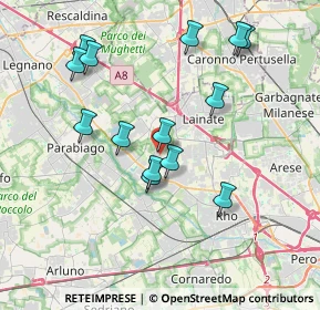 Mappa Via Isonzo, 20014 Nerviano MI, Italia (3.69357)