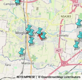 Mappa Via dei Tulipani, 31021 Mogliano Veneto TV, Italia (2.465)