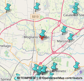 Mappa Via dei Tulipani, 31021 Mogliano Veneto TV, Italia (6.709)