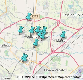 Mappa Via dei Tulipani, 31021 Mogliano Veneto TV, Italia (2.63333)