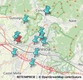 Mappa Galleria Vittorio Veneto, 25128 Brescia BS, Italia (3.66385)