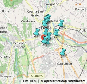 Mappa Via A. Vialardi di Verrone, 13900 Biella BI, Italia (1.09333)