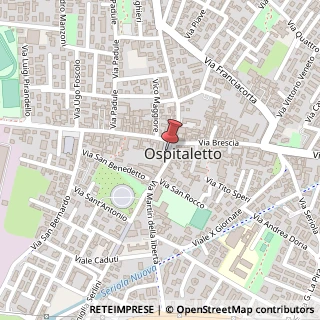 Mappa Piazza Roma, 32, 25035 Ospitaletto, Brescia (Lombardia)