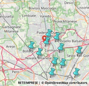 Mappa Ss 35 dei Giovi n, 20037 Paderno Dugnano MI, Italia (3.83818)