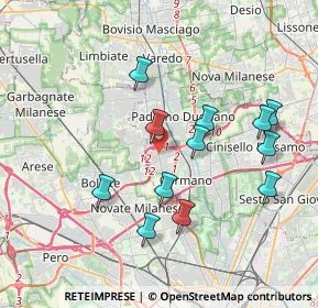 Mappa Ss 35 dei Giovi n, 20037 Paderno Dugnano MI, Italia (3.6375)
