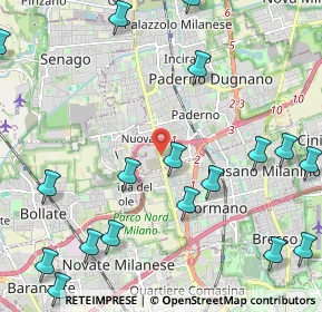 Mappa Ss 35 dei Giovi n, 20037 Paderno Dugnano MI, Italia (2.90833)