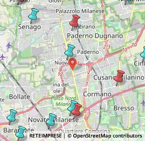 Mappa Ss 35 dei Giovi n, 20037 Paderno Dugnano MI, Italia (3.39)