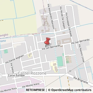 Mappa Via San Bernardo, 22E, 24040 Castel Rozzone, Bergamo (Lombardia)