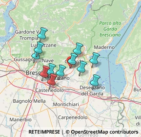 Mappa Via Gardesana, 25080 Prevalle BS, Italia (10.61917)