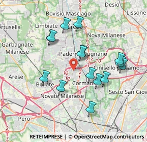 Mappa Via Tripoli, 20037 Paderno Dugnano MI, Italia (3.502)