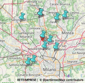 Mappa Via Tripoli, 20037 Paderno Dugnano MI, Italia (7.21182)