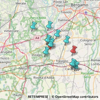 Mappa Via della Vigna, 24045 Fara Gera d'Adda BG, Italia (5.52846)