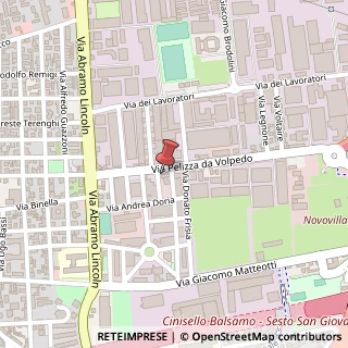 Mappa Via Pellizza da Volpedo, 20, 20092 Cinisello Balsamo, Milano (Lombardia)