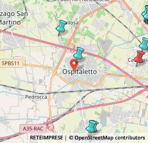 Mappa Via S. Benedetto, 25035 Ospitaletto BS, Italia (3.69769)