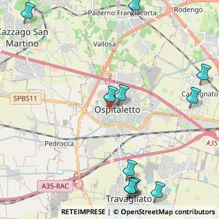 Mappa Via S. Benedetto, 25035 Ospitaletto BS, Italia (3.04455)