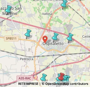 Mappa Via Industriale, 25035 Ospitaletto BS, Italia (3.37143)