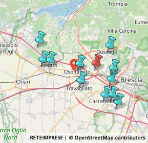 Mappa Via Industriale, 25035 Ospitaletto BS, Italia (7.0675)