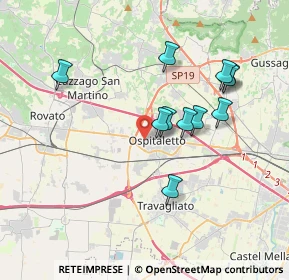 Mappa Via Industriale, 25035 Ospitaletto BS, Italia (3.39182)