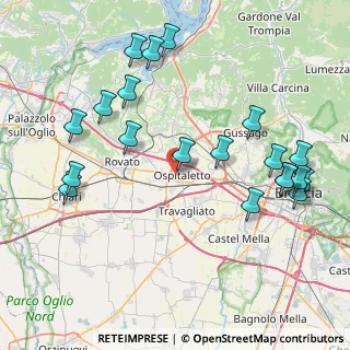Mappa Via Industriale, 25035 Ospitaletto BS, Italia (9.387)