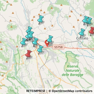 Mappa SR142, 13856 Vigliano Biellese BI, Italia (4.61231)