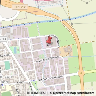 Mappa Via Giulio Natta, 17, 20042 Pessano con Bornago, Milano (Lombardia)