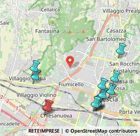 Mappa Via Chiusure, 25128 Brescia BS, Italia (2.61692)