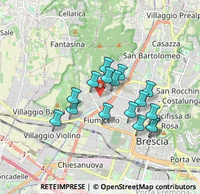 Mappa Via Chiusure, 25128 Brescia BS, Italia (1.42063)