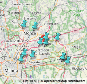 Mappa Via Don Giuseppe Bonfanti, 20061 Carugate MI, Italia (6.87667)