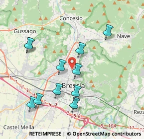 Mappa 25128 Brescia BS, Italia (3.92455)