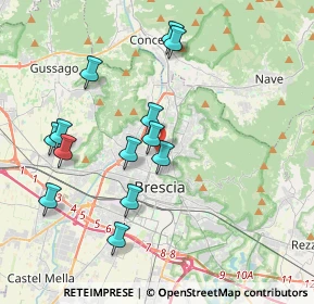 Mappa 25128 Brescia BS, Italia (3.79231)