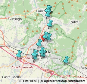 Mappa 25128 Brescia BS, Italia (3.52333)